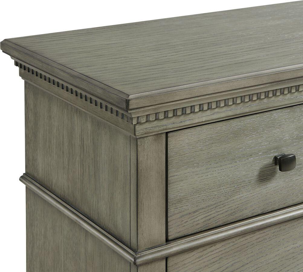 Elements Dressers - Clovis 7-Drawer Dresser in Grey