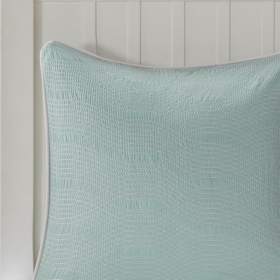 Olliix.com Pillowcases & Shams - Coastline Euro Sham Aqua