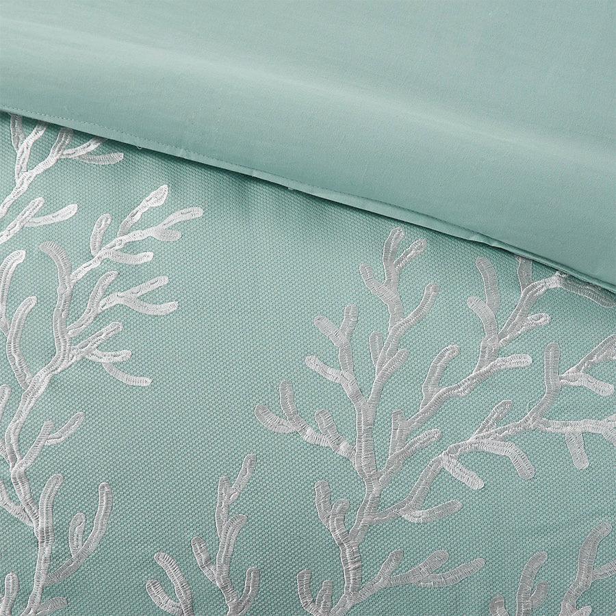 Olliix.com Duvet & Duvet Sets - Coastline Full/Queen Duvet Cover Mini Set Aqua