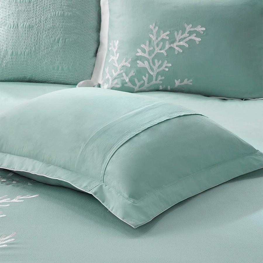 Olliix.com Duvet & Duvet Sets - Coastline Full/Queen Duvet Cover Mini Set Aqua