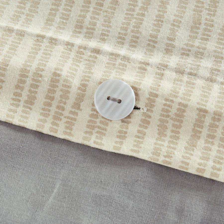 Olliix.com Duvet & Duvet Sets - Cody King/California King 3 Piece Cotton Duvet Cover Set Gray & Yellow