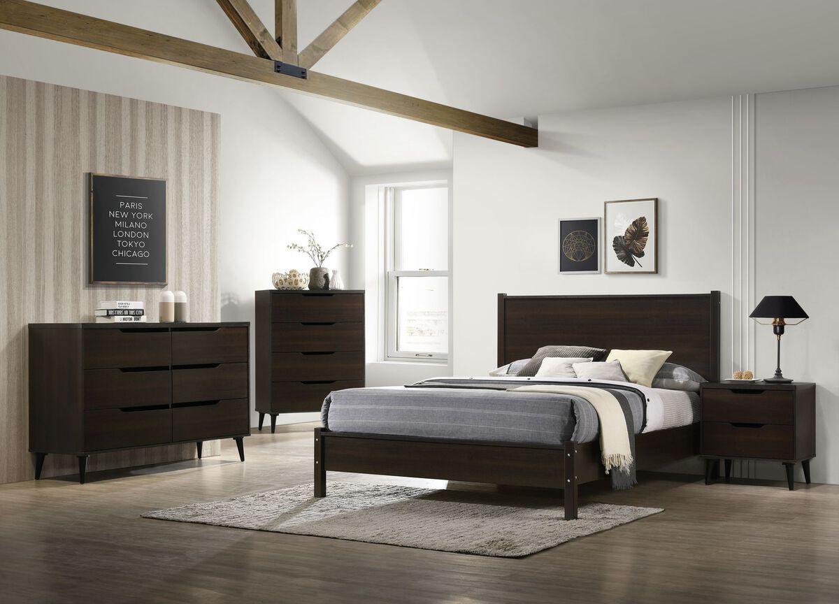 Elements Nightstands & Side Tables - Cohen 2-Drawer Nightstand in Espresso