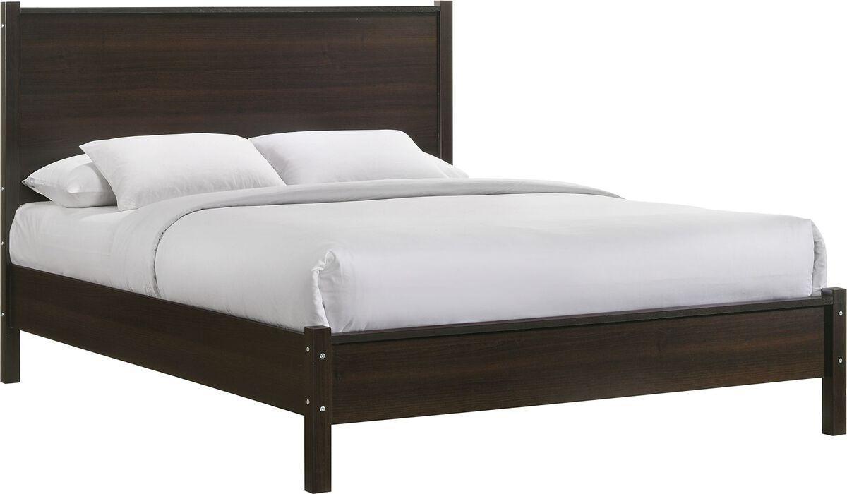 Elements Beds - Cohen Queen Panel Bed in Espresso