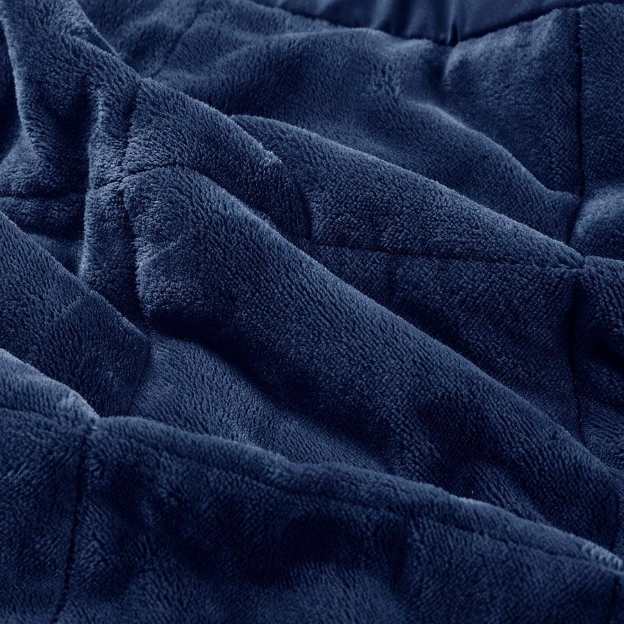 Olliix.com Comforters & Blankets - Coleman Casual Reversible Down King Blanket 108x90" Navy