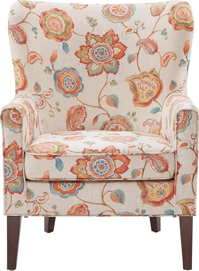 Olliix.com Accent Chairs - Colette Accent Wingback Chair Cream