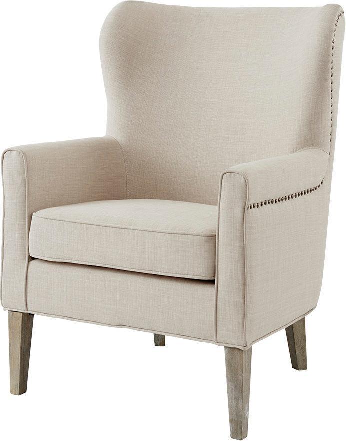 Olliix.com Accent Chairs - Colette Accent Wingback Chair Natural