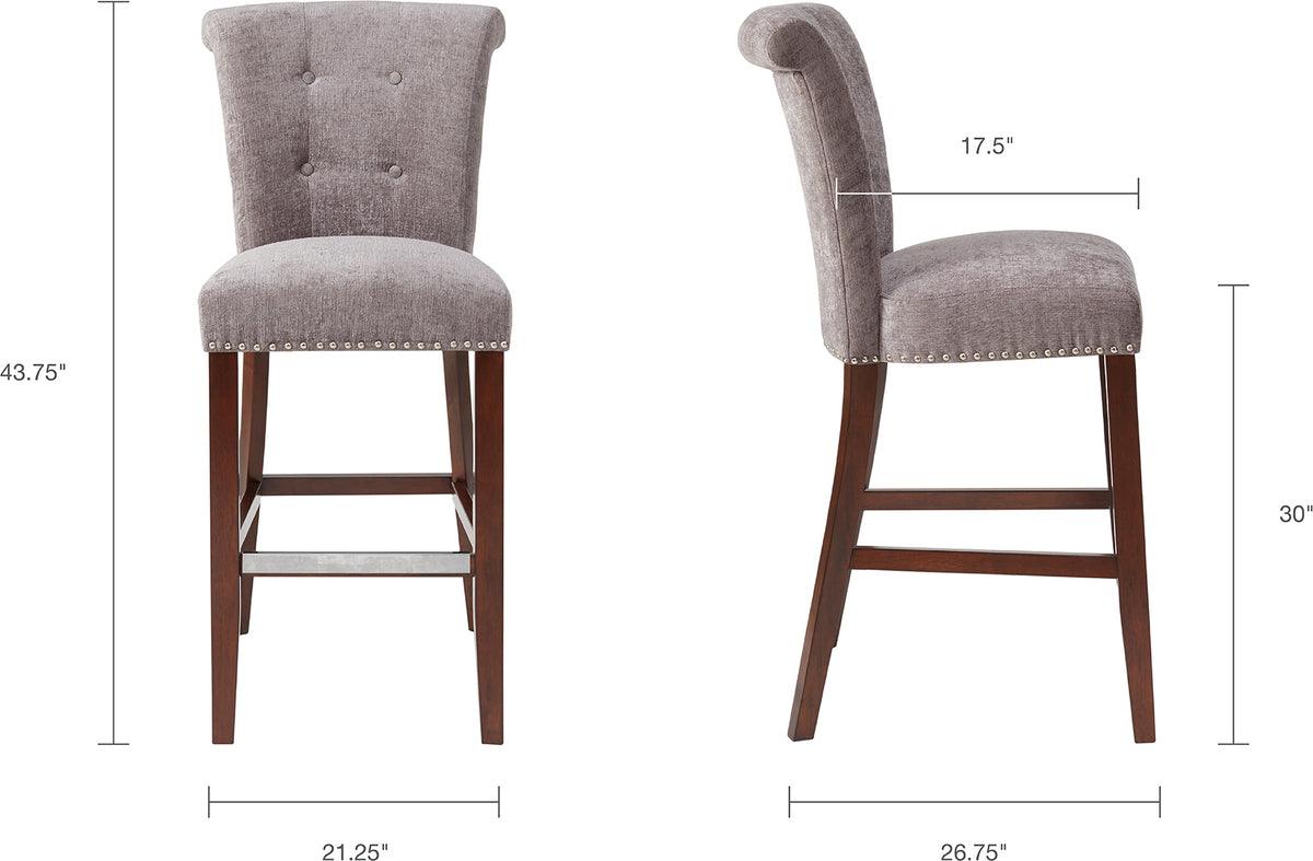 Olliix.com Barstools - Colfax 30-Inch Bar Stool Gray