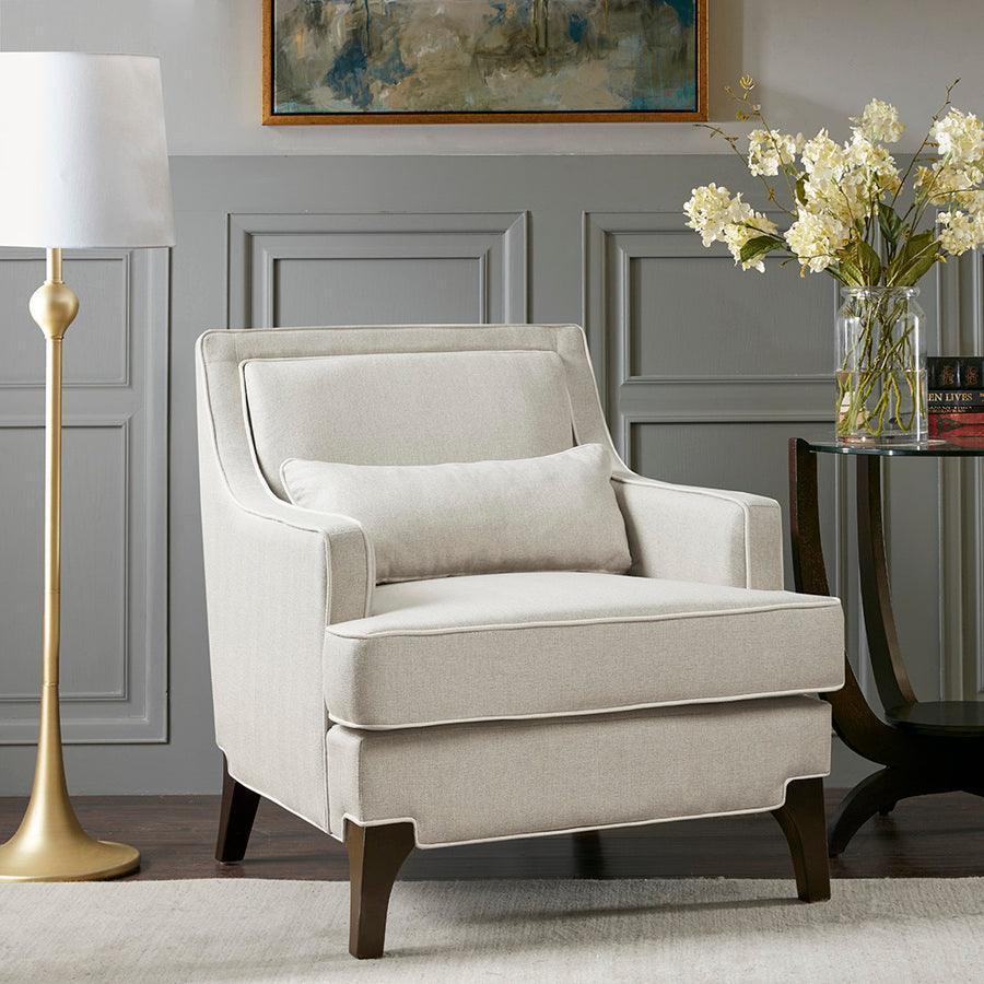 Olliix.com Accent Chairs - Collin Arm Chair Dark Coffee