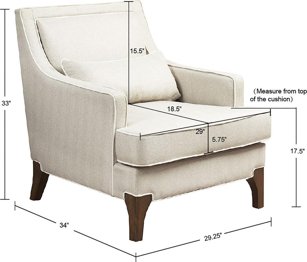 Olliix.com Accent Chairs - Collin Arm Chair Dark Coffee