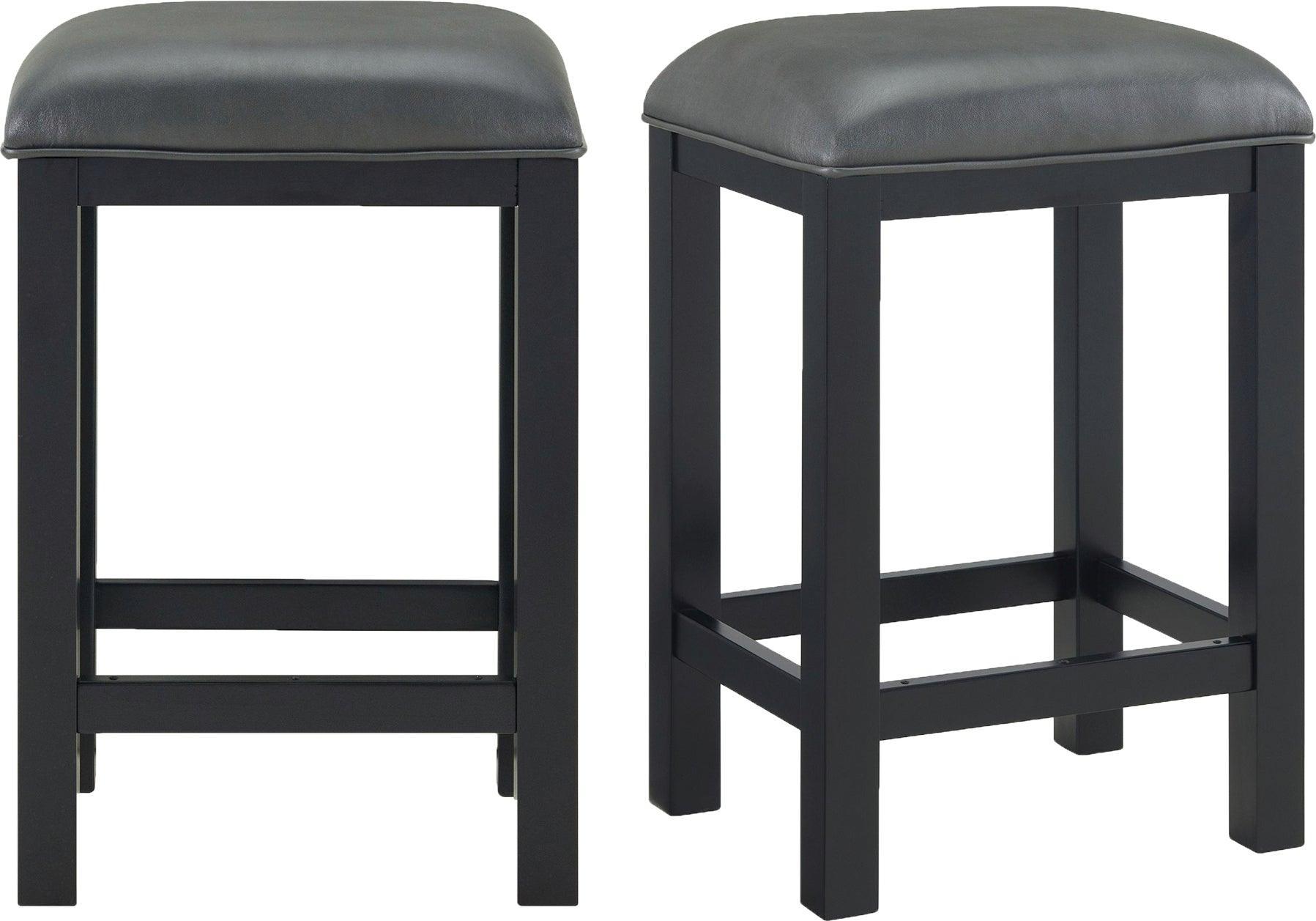 Elements Barstools - Colton Counter Stoolsl in Grey (Set of 2)