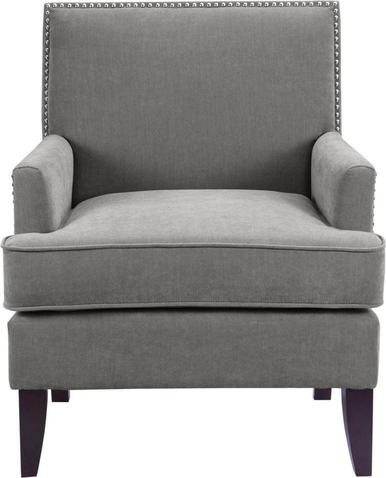 Olliix.com Accent Chairs - Colton Track Arm Club Chair Gray