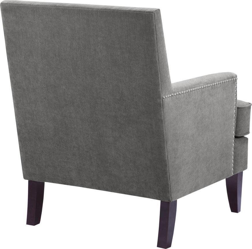 Olliix.com Accent Chairs - Colton Track Arm Club Chair Gray