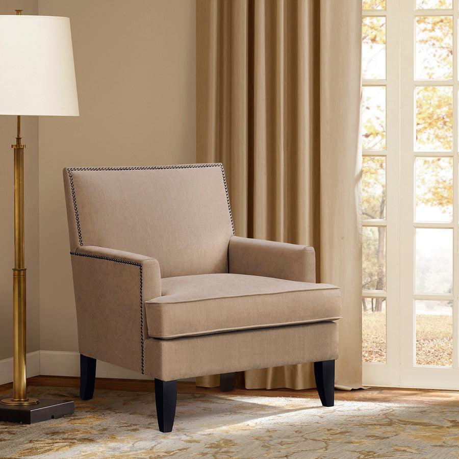 Olliix.com Accent Chairs - Colton Track Arm Club Chair Sand