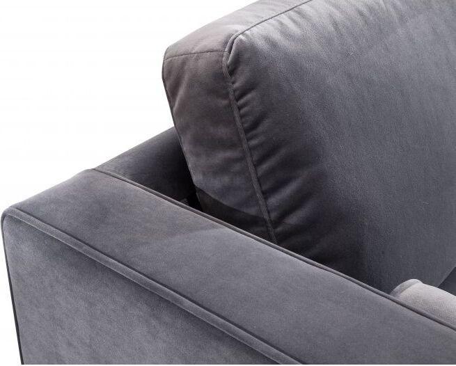Tov Furniture Sectional Sofas - Como Grey Velvet Sectional RAF