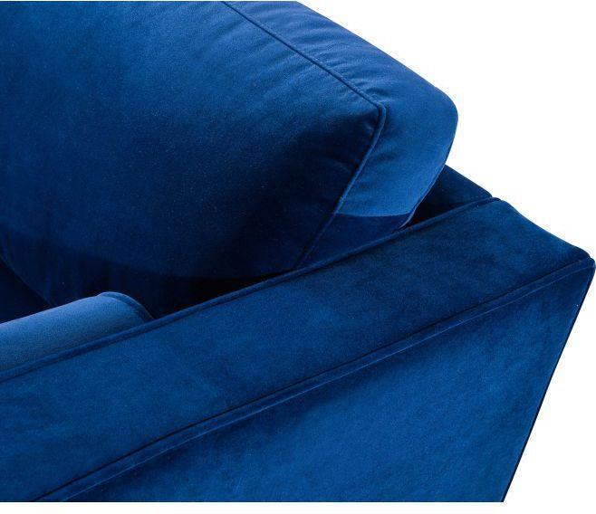 Tov Furniture Sectional Sofas - Como Navy Velvet Sectional LAF