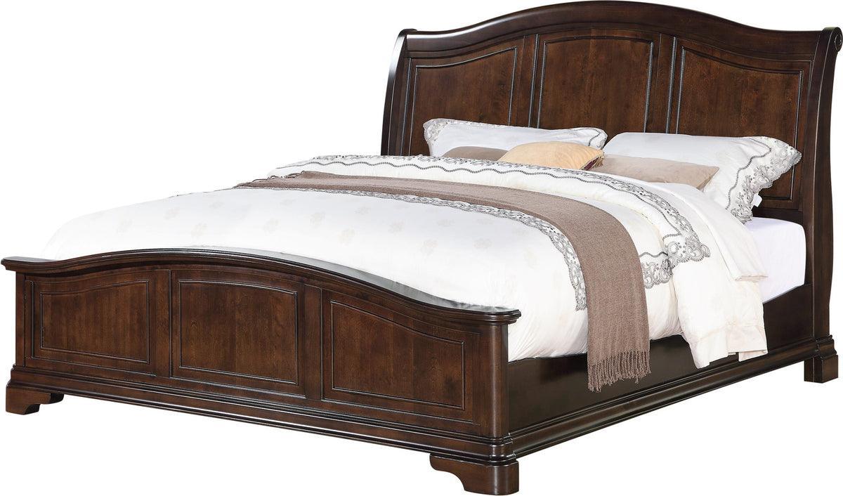 Elements Bedroom Sets - Conley Cherry King Panel 5PC Bedroom Set Cherry