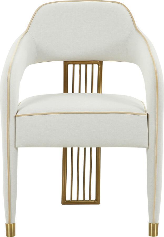Tov Furniture Dining Chairs - Corralis Cream Linen Dining Chair