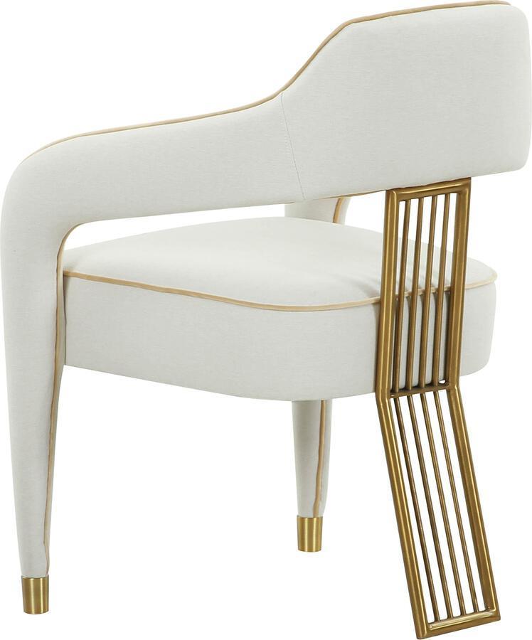 Tov Furniture Dining Chairs - Corralis Cream Linen Dining Chair