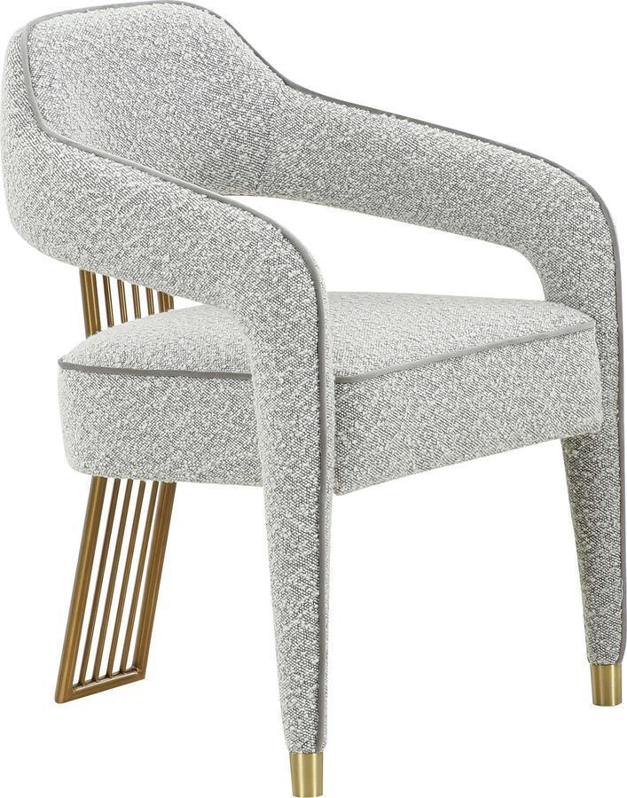 Tov Furniture Dining Chairs - Corralis Speckled Grey Boucle Dining Chair