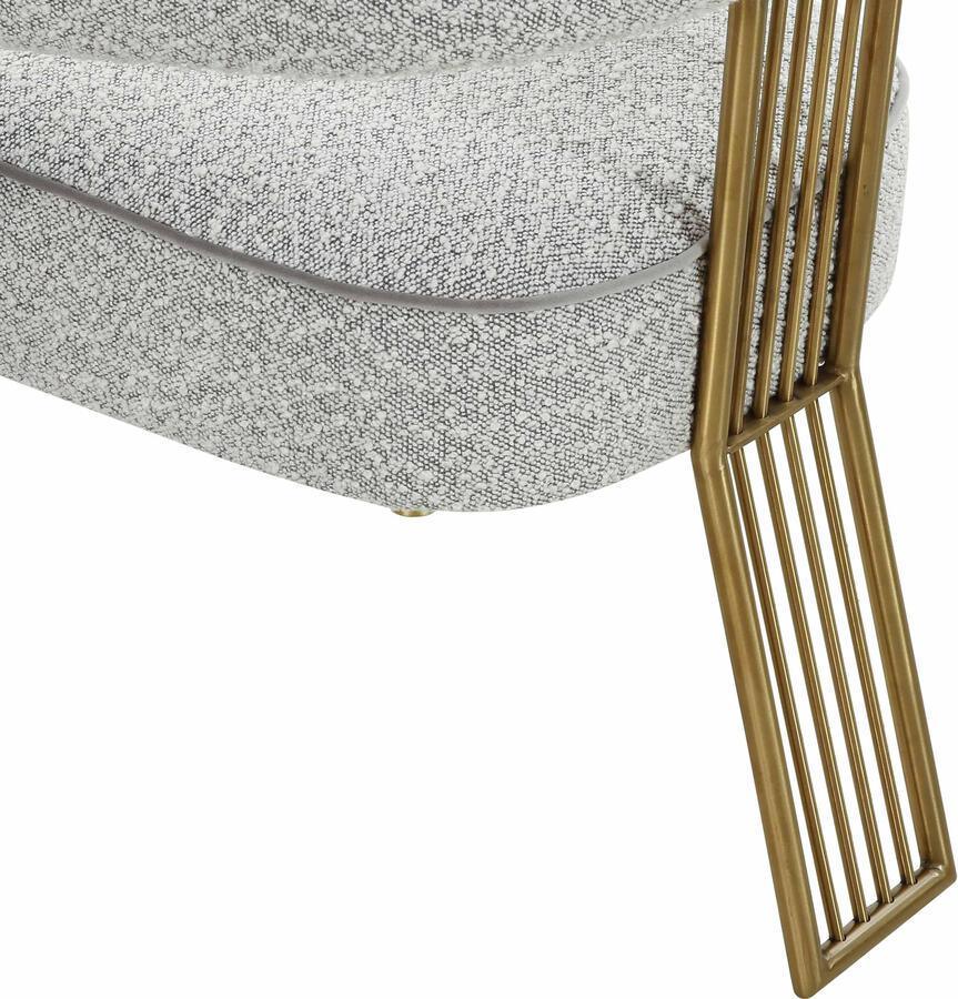 Tov Furniture Dining Chairs - Corralis Speckled Grey Boucle Dining Chair