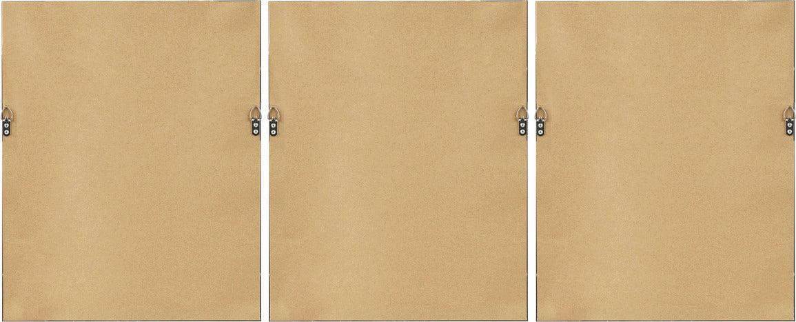 Olliix.com Wall Paintings - Cosmic Curl Framed Canvas 3 Piece Set Black & Taupe