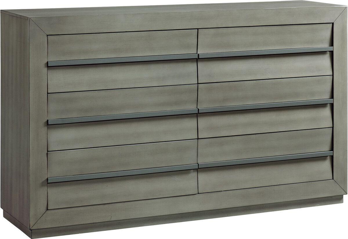Elements Dressers - Cosmo 7-Drawer Dresser in Grey