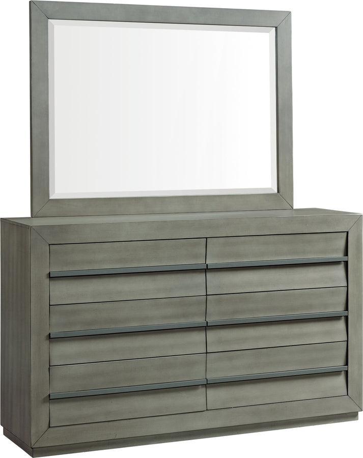 Elements Bedroom Sets - Cosmo Queen Storage 5Pc Bedroom Set In Grey