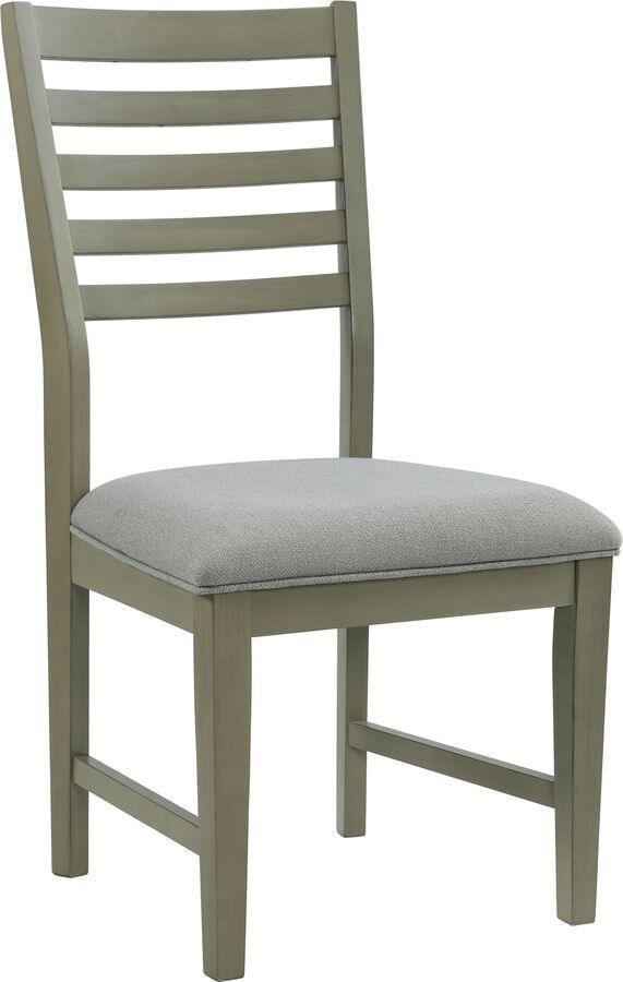 Elements Dining Sets - Cosmo Standard Height 5PC Dining Set-Table & Four Ladder Back Chairs Grey