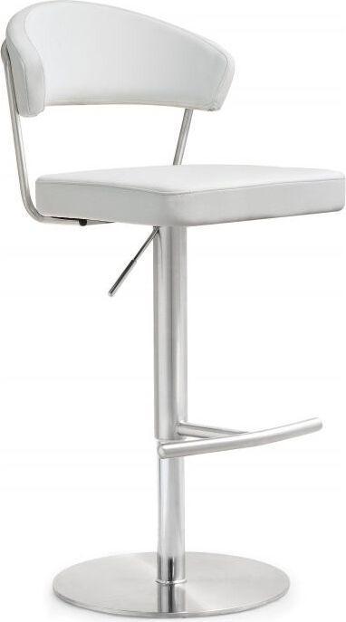 Tov Furniture Barstools - Cosmo White Stainless Steel Barstool