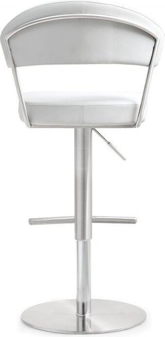 Tov Furniture Barstools - Cosmo White Stainless Steel Barstool