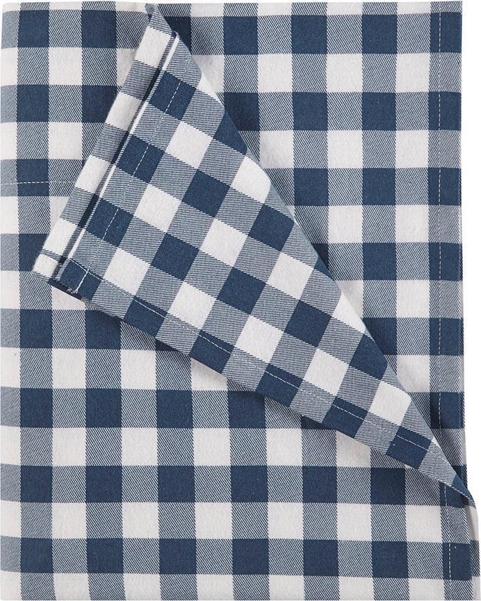 Olliix.com Sheets & Sheet Sets - Cotton Sheet Set Blue Buffalo Check WR20-3311