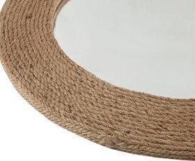 Olliix.com Mirrors - Cove Round Jute Mirror Natural