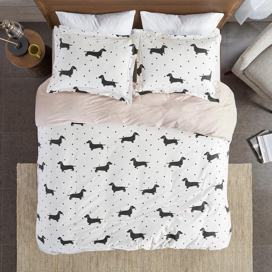 Olliix.com Duvet & Duvet Sets - Cozy Flannel Duvet Set Full/Queen Olivia Dog