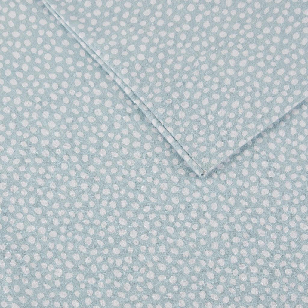 Olliix.com Sheets & Sheet Sets - Cozy Flannel Full Sheet Set Aqua