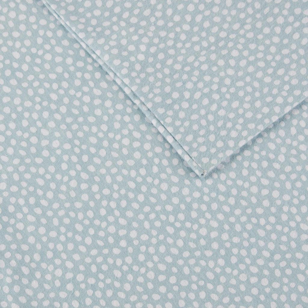 Olliix.com Sheets & Sheet Sets - Cozy Flannel King Sheet Set Aqua
