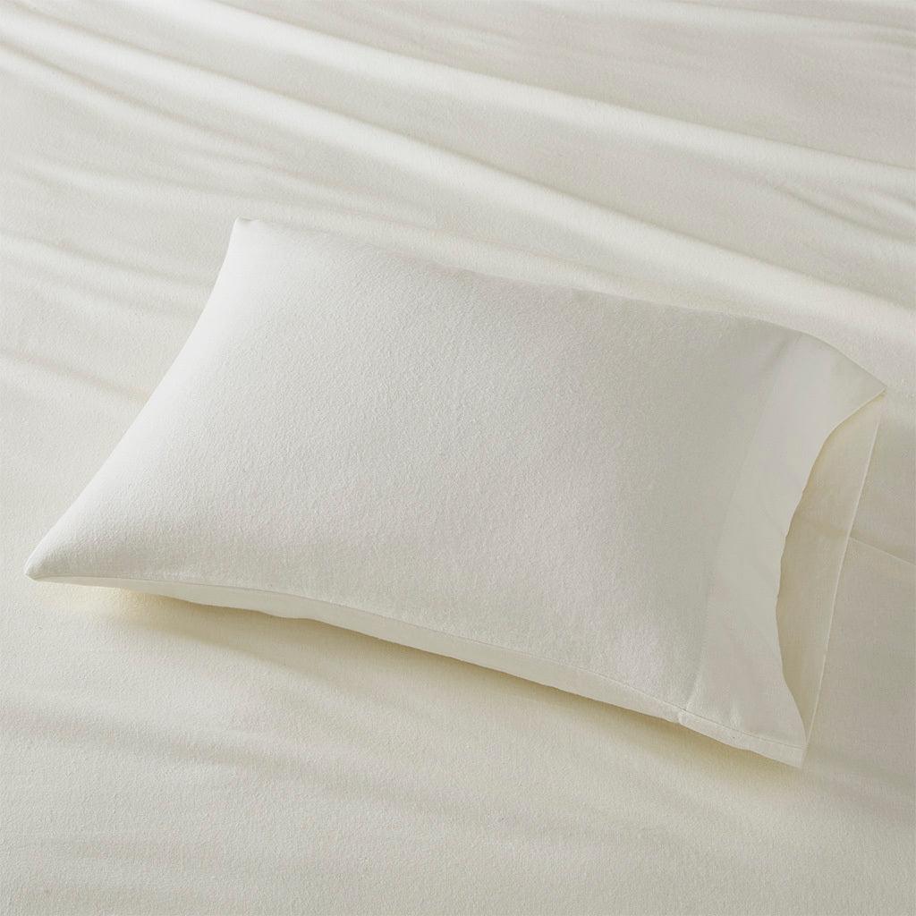 Olliix.com Sheets & Sheet Sets - Cozy Flannel King Sheet Set Ivory