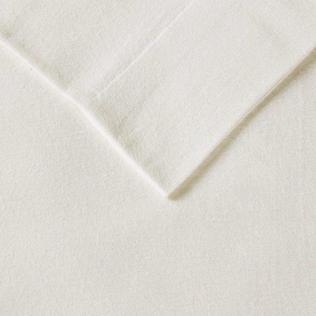 Olliix.com Sheets & Sheet Sets - Cozy Flannel King Sheet Set Ivory