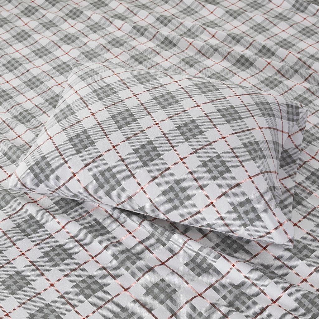 Olliix.com Sheets & Sheet Sets - Cozy Flannel Twin Sheet Set Red
