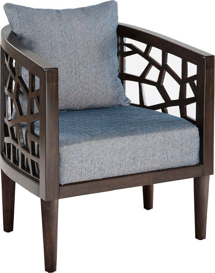Olliix.com Accent Chairs - Crackle Accent Chair Blue