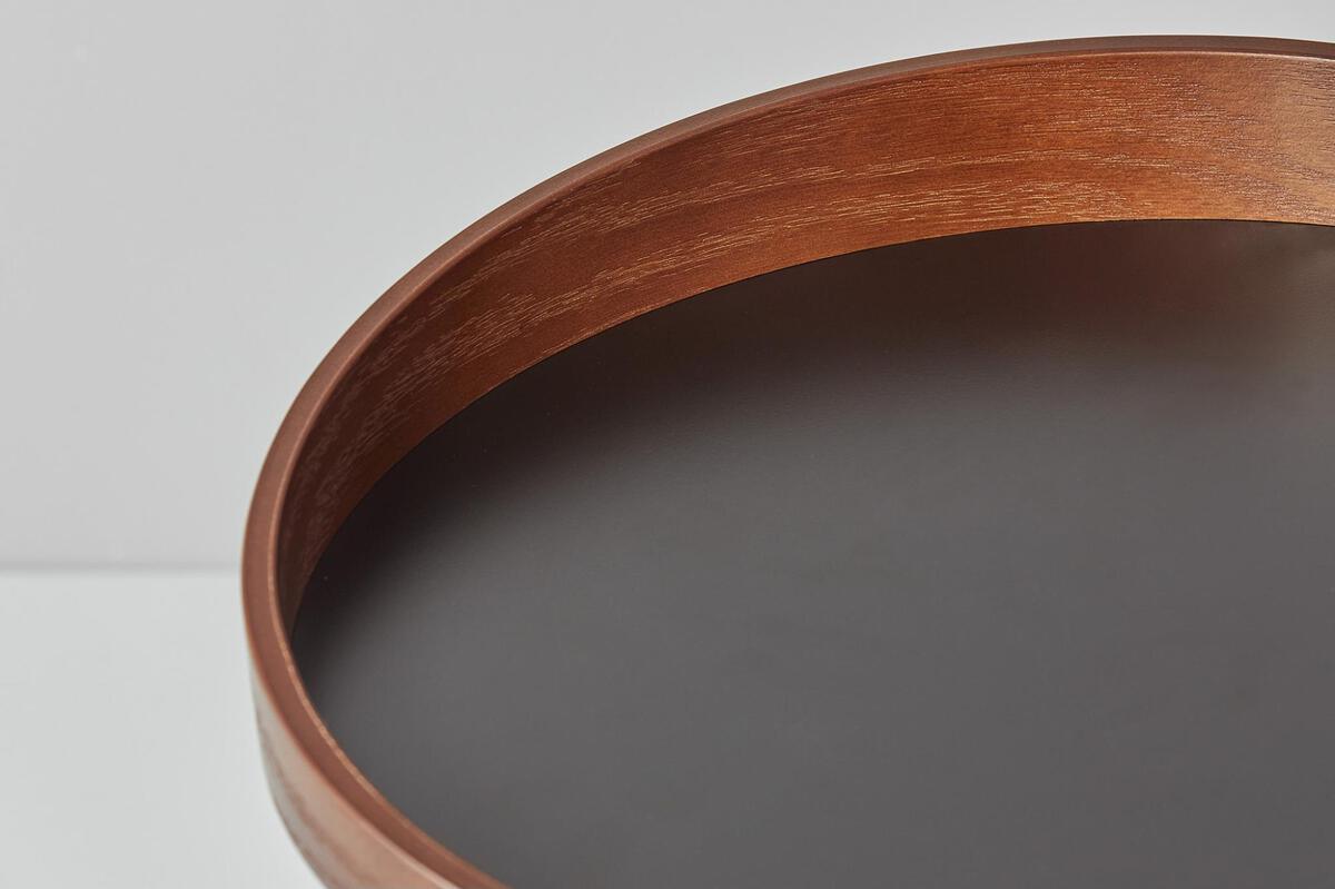 Adesso Side & End Tables - Crater End Table- Walnut