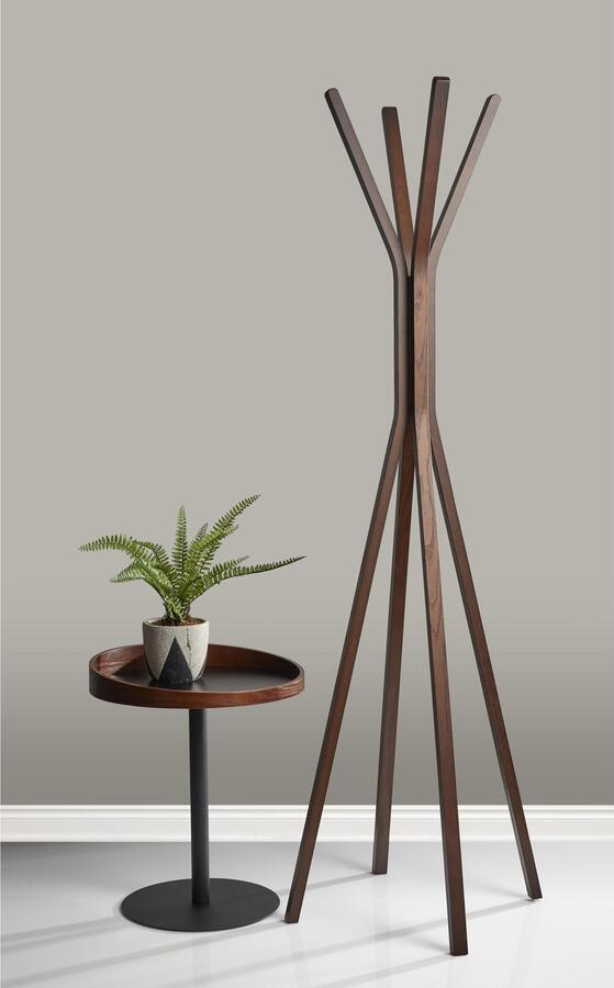 Adesso Side & End Tables - Crater End Table- Walnut