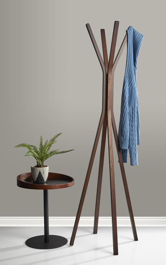 Adesso Side & End Tables - Crater End Table- Walnut