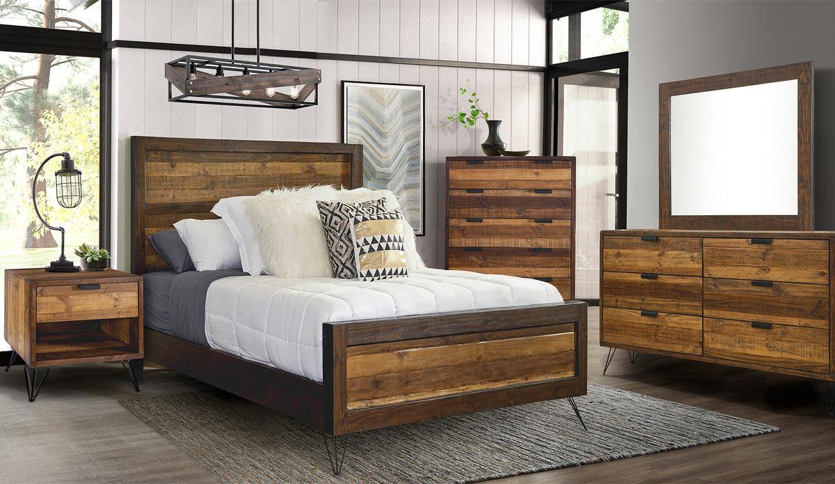 Elements Beds - Crow King Bed Brown