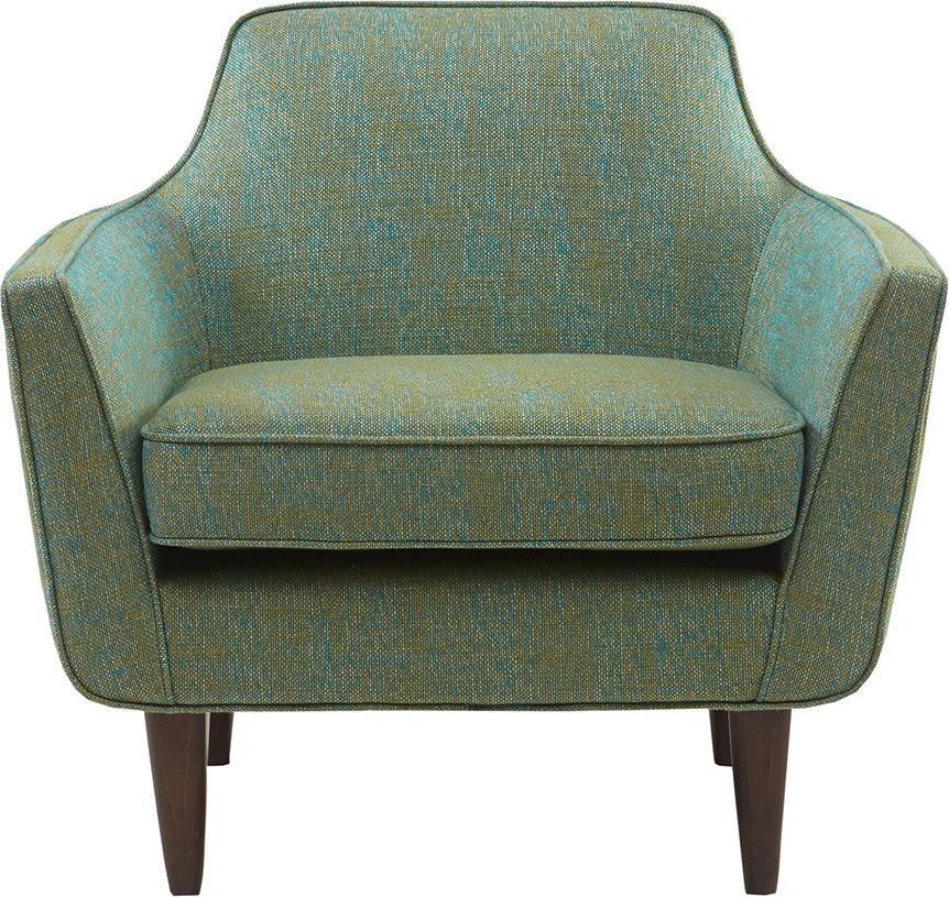 Olliix.com Accent Chairs - Cruz Mid Century Accent Chair Blue-Green