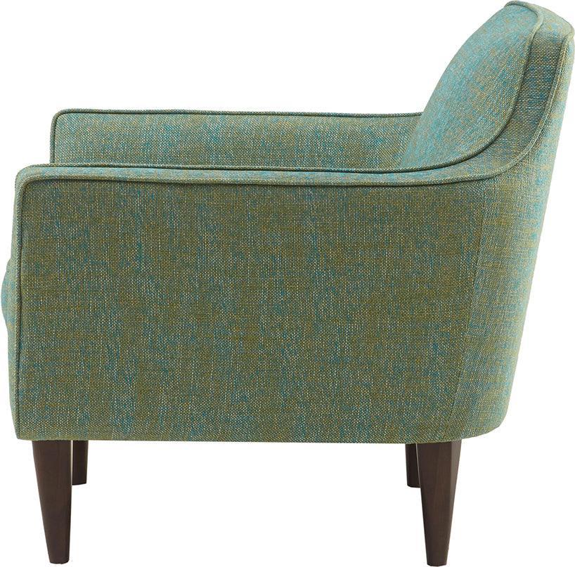Olliix.com Accent Chairs - Cruz Mid Century Accent Chair Blue-Green