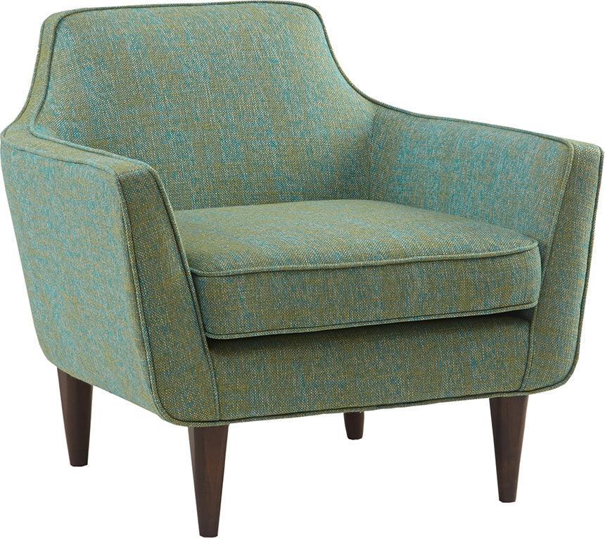 Olliix.com Accent Chairs - Cruz Mid Century Accent Chair Blue-Green
