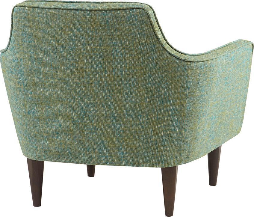 Olliix.com Accent Chairs - Cruz Mid Century Accent Chair Blue-Green
