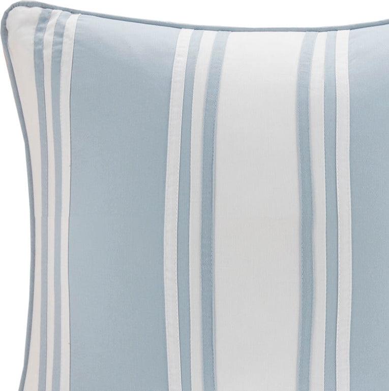 Olliix.com Pillows - Crystal Coastal Beach Pieced Square Pillow 18x18" White
