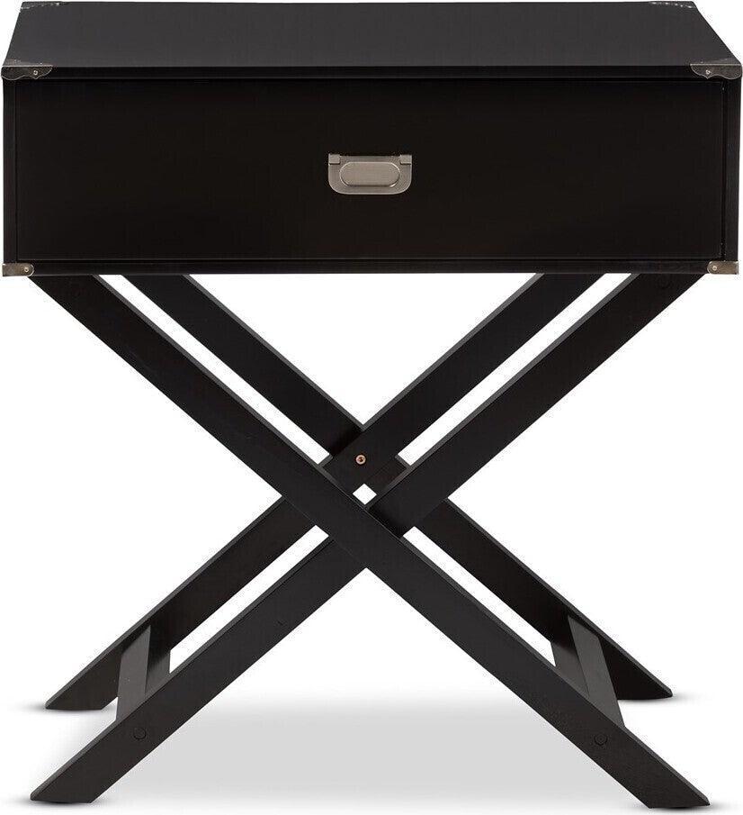 Wholesale Interiors Nightstands & Side Tables - Curtice Bedside Table Black