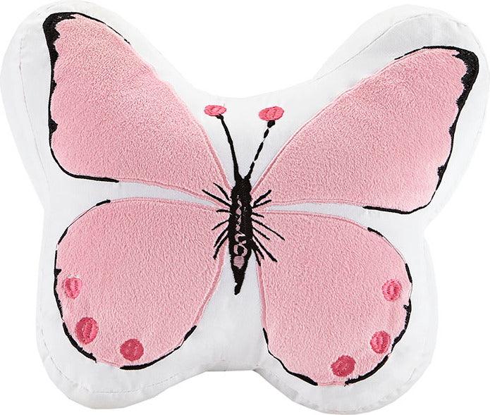 Olliix.com Comforters & Blankets - Cynthia Full Printed Butterfly Comforter Set Pink